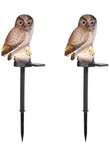 1pc Solar Powered Garden Light Outdoor, Owl Solar Garden Stake Light, Waterproof Warm White LED Light, Suitable For Garden, Yard, Lawn, Pathway Decoration (Owl) - Multicolor - View 10