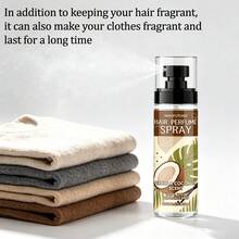 Bruma para el cabello y el Body con aroma a coco en 3 en 1, se puede rociar en el cabello para frescura, en el Body para fragancia y en la ropa de cama para noches de citas y regalos del Día de San Valentín - Spray para el cabello con aroma a vainilla y coco - Ver 6