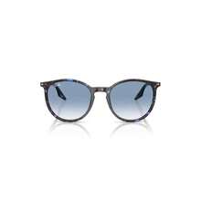 Ray-Ban 54mm Polarized Gradient Round Sunglasses |  | Men Sunglasses - 藍色哈瓦那 - 查看 1