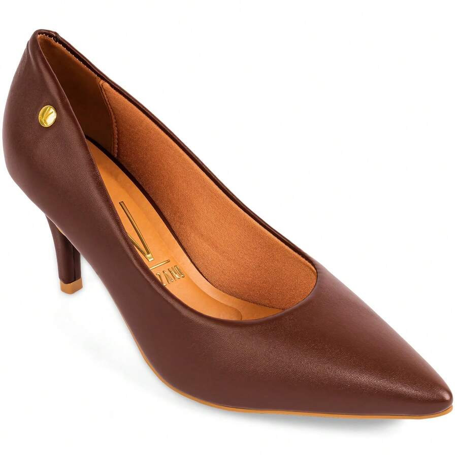 Vizzano Women's Low Heel Pump, Soft, Original - Chocolate Brown - View 1