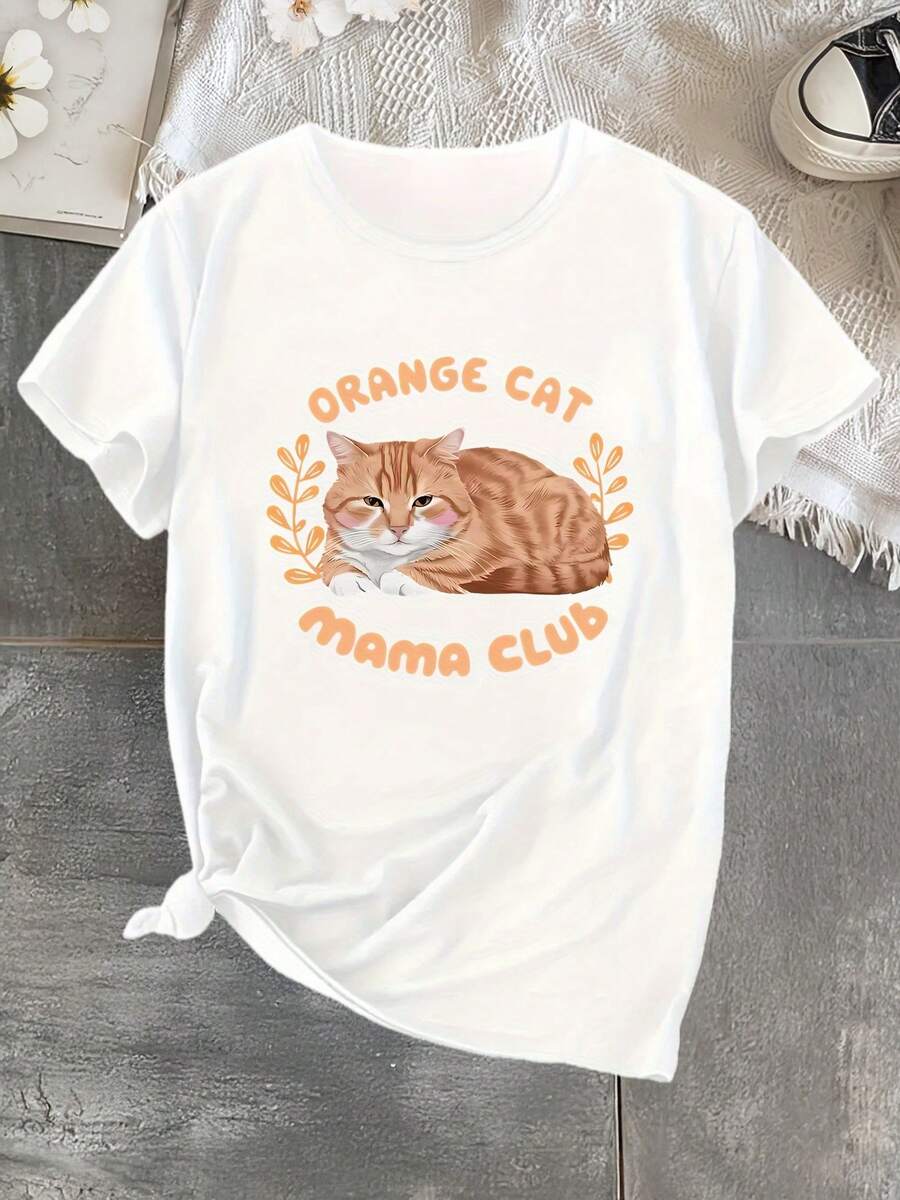 Summer Tops Women 2026Kitten Casual T-Shirt  Addio Al Nubilato - White - View 1