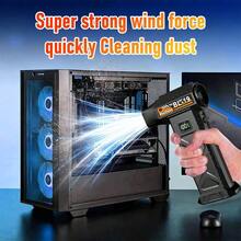 4-In-1 Portable High-Power Turbo Fan, 9000000RPM, High-Speed Brushless Motor, Handheld Turbo Cooler, Car Cleaning Blower, Electronic Duster, Built-In 2 Pcs 3000mAh Rechargeable Batteries, Cooling In Summer, Blowing Snow In Winter, Camping Fire Starter, Car Seat & Interior Cleaning, Compact & Portable, Essential For Home & Travel - Powerful Turbo Fan - View 9