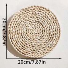 1/4/7/9/10Pcs Bohemian Wall Hanging Basket Decor, Cattail Woven Baskets Wall Decor, Boho Wall Decor, Round Farmhouse Wall Baskets For Rustic Home Kitchen Decor, Multiple Sizes - Multicolor - View 5