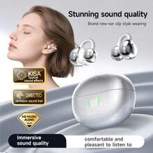 2026 New Wireless Earbuds HiFi HD Sound Bluetooth 6.0 LED Display Charging Case Lightweight Bluetooth 6.0 Comfortable In-Ear ENC Dolby Sound HD Calling TWS Couples Earphones For IPhone For Android For Halloween's Day Gift - View 7