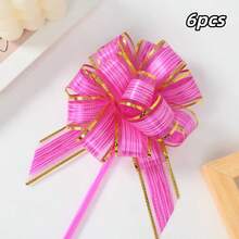 12pcs Pull Bows For Gift Wrapping, 6 Inch Large Pull Bows For Gift Basket Packaging Wine Bottle Decoration Ribbon And Ball Flowers For Wedding Party Birthday Decoration - Multicolor - View 22