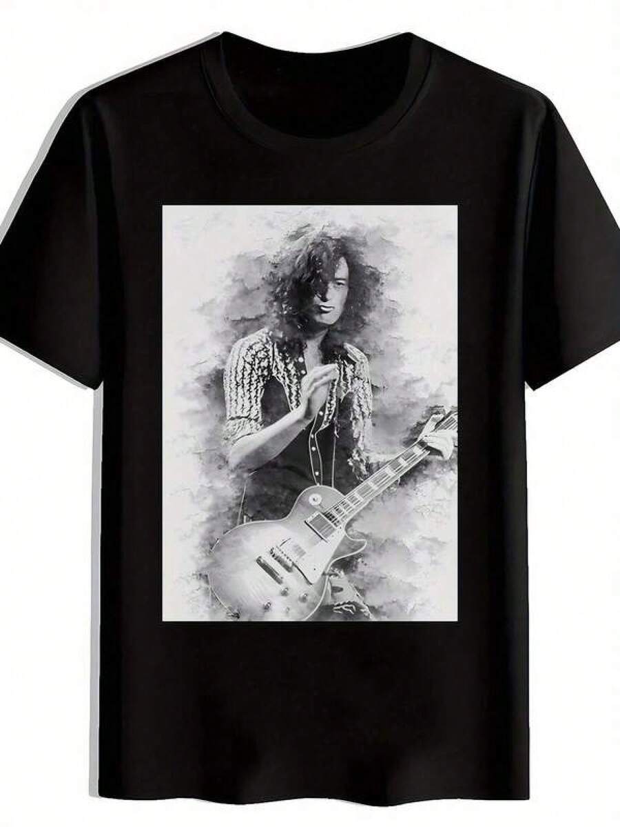Men's Vintage Rock Band Graphic T-Shirt - Black Short Sleeve Retro Musician & Guitar Print Tee, Breathable Casual Loose Fit Shirt For Concerts, Beach, For All-Season Wear - Iconic Band Logo Gift For Rock Fans (Machine Washable) vestido juvenil adolescentesvestidos de graduacion juveniltops para adolescentesvestidos elegantes para fiestaropa para adolescentesblusas para adolescentessudaderas para adolescentessummer topssummer clothesdía niñoroparopa de adolecentevestidos de fiesta para niñaconjunto de niñablusasconjuntos de mujerropa para niñaropa niñablusas para mujerconjuntos de niñablusas para niñaropa para niñasdisfraz niñatween girl clothestops for girlsgirls topsgirlstweent shirts for girlsgirls tshirtsgirls t shirtskatseye merch for kidsbaby teetween summer clotheskids girls clothingconjuntos de niñocamisas para niñoropa para niñoconjunto niñocamisa niñoropa de niñoniñosplayeras de niñoplayera de niñoplayeras niño - Negro - Ver 1
