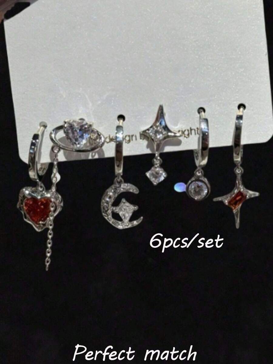 rundraw Juegos de aretes para mujer - Multicolor - Ver 1