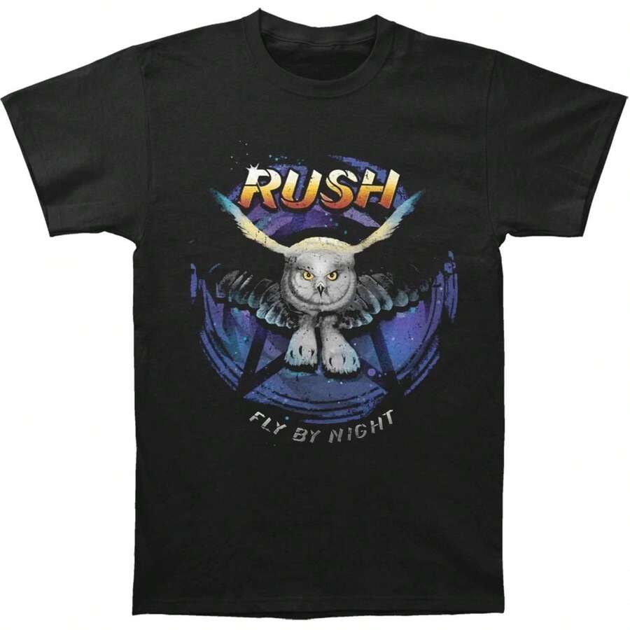 Rush Band Fly By Night T-Shirt Black - 黑色 - 查看 1