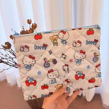 Bolsa de maquillaje grande y linda con capacidad amplia, disponible en múltiples colores con cierre de cremallera, adecuada para ocio, viajes y ejercicio para uso diario - Multicolor - Ver 2