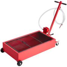 Low-Profile Oil Drain Pan, 75.7 L, With Manual Pump, 2.2 M Hose & T-Handle, Leak-Proof & Corrosion-Resistant, For Cars, SUVs, Trucks, Off-Road Vehicles, Red - Geschlecht 20 Gal - View 8