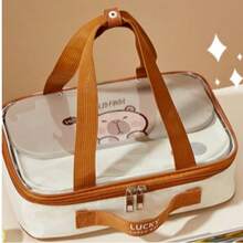 Hộp cơm bento 5 ngăn bằng thép không gỉ 1500ml họa tiết chuột nước, hộp cơm trưa di động dung tích lớn kèm dụng cụ ăn uống và bát súp, hộp đựng thức ăn cách nhiệt chống rò rỉ, an toàn khi sử dụng trong máy rửa chén và lò vi sóng, phù hợp cho học sinh và người lớn sử dụng tại nhà, trường học, văn phòng, cắm trại ngoài trời, dã ngoại, du lịch, chuẩn bị cho năm học mới. - Nhiều màu - Xem 12