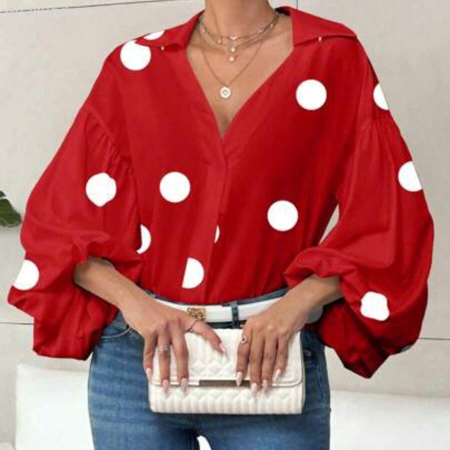 Women Blouses & Shirts - 紅色的 - 查看 1