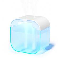 1000ML Dual Mist Humidifier, 7-Color Lamp Aroma Diffuser, Transparent Water Tank With Water Level Indicator, Quiet Operation, Suitable For Bedroom, Study, Dorm, Office - 1PC - View 13