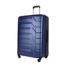 JLY ABS+PC Hard Shell Suitcase With TSA Lock, 20/24/28 Inch Size Options, 360° Spinner Wheels, Telescopic Handle, Textured Travel Luggage - Dark Blue - View 12