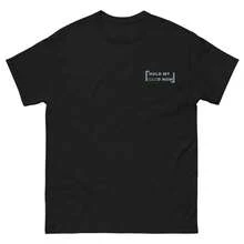 Strays Kidss Hans Jisung Hold My Hansd Now Embroidered Tshirt Tee Merch - Black - View 1
