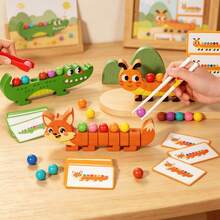 Wooden Fine Motor Skills & Early Education Sorting Toy, Children's Concentration Matching Toy, Montessori Math Educational Toy, Early Education Toy, Thinking Sorting Toy, Concentration Training Toy, Kindergarten Learning Aid, Montessori Matching Toy - Multicolor - View 6