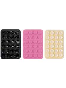6pcs/5pcs/4pcs/3pcs Silicone Grip Phone Suction Cup Holder Set, Compatible With All Phones: Adhesive Phone Grip For Selfie And Video, Suitable For Shower And Wall Mount, Gift For Friends, Halloween Gift - Multicolor - View 56
