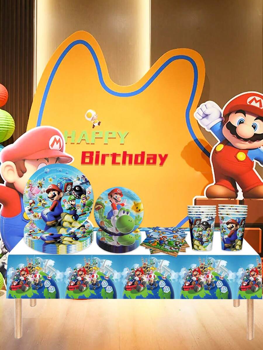 Sega Themed Disposable Paper Plates, Vibrant Go-Kart And Friends Printed Round Party Plates, Retro Gaming Style Dinnerware Suitable For Parties, Game Nights And Celebrations, Durable Paper Plates Perfect For Food Serving And Adding A Nostalgic Gaming Atmosphere To Your Gathering - Tableware - View 1