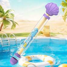 2pcs New Shell-Shaped Water Guns, Pull-Out Style Toy Water Pistols, Summer Beach Water Fight Outdoor Water Blaster Leisure - Multicolor - View 9