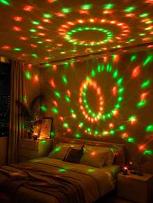 Lampu Bola Kristal LED Ajaib RGB - 7 Mode Lampu Laser Panggung dengan Kontrol Jarak Jauh, Sempurna untuk Pesta Dansa di Rumah, KTV, Pernikahan, Dekorasi Ruangan, dll.! - Hitam - View 4