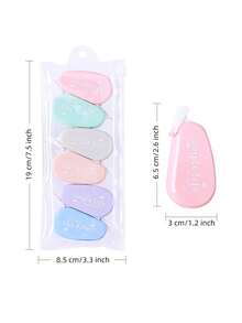 6 Rolls 2.6*1.2 Inch Random Color Correction Tape, Mixed Letter Pattern Portable Correction Tape, Practical Stationery Correction Supplies, Suitable For Students, School Learning, Office File Correction - Sets - View 2