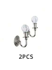 12: Metal Crystal Chandeliers, Mini Realistic Pendant Lights And Wall Lights, With Exquisite Chain Design. Mini Furniture For A Small Living Room Scene Model, Suitable For Dollhouse Scenes, Small Home Decorations. - A - View 15