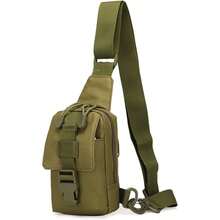 Chest Pack Mini Tactical Sling Backpack Premium Cell Phone Bag With Adjustable Strap Multifunctional Practical Tactical Bag - Army Green - View 1