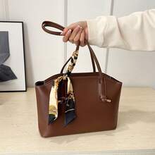 Bolso de mano moderno y versátil para mujer, estilo casual elegante con un toque de alta gama, bolso de hombro estiloso ideal para ir de compras, bolso tote plisado de color sólido vintage y sencillo para mujer, de alta calidad, elegante, práctico para el día a día, bolso cruzado único para uso casual. - Negro - Ver 4