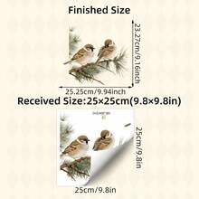 1pc Cute Red Squirrel Window Decals, Realistic Autumn Winter Forest Animal Stickers, Removable No Glue Needed Nature Pine Cone Window Clings For Home Living Room Kitchen Decor, Winter Window Decor - Lively Animals (without Glue) - View 13