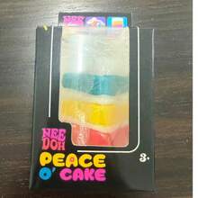 1個 NeeDoh 蛋糕造型慢回彈紓壓捏捏樂玩具，可愛蛋糕形桌面玩具，新奇禮物 - 彩色 - 查看 9