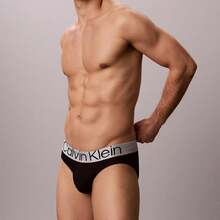 Calvin Klein Calvinklein Microfiber Stretch Steel Hip Brief Underwear  Men  Briefs NP2952O - 黑色 - 查看 4