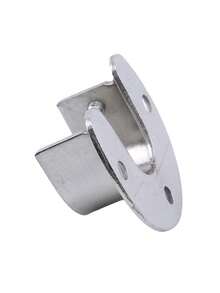 Heavy-Duty Stainless Steel Wardrobe Clothes Rail Bracket U-Shaped Flange Mounting Base, Suitable For 25/32mm Curtain Rods, Wardrobe Rods, Shower Curtain Rods, And Towel Bars - Multicolor - View 8