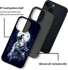 Case For IPhone 16 Pro, Colorful Pineapple Design, Liquid Silicone Case, Impact Resistant, Anti-Scratch, Shockproof - 狼月 - 查看 4