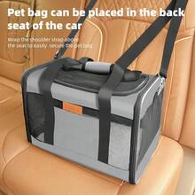 Soft-Sided Cat & Dog Carrier For Pets Up To 15 Lbs, Airline Approved Collapsible Travel Puppy Carrier With Lightweight Fabric De - Grey - View 9