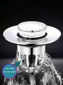 1pc 3-In-1 Kitchen Sink Drain Stopper Set, Pop-Up Sink Stopper & Filter Strainer, Anti-Clog Anti-Odor Kitchen Sink Protector, Easy Install Replacement Part - Odor-resistant Bouncing Core - View 4