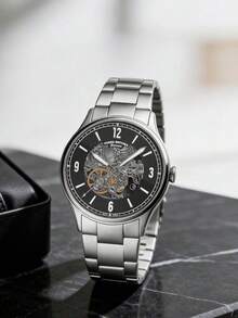 FOSSIL Stainless Steel Everyday Commute Watch, Minimalist & Fashionable ME3180 - Silver - View 1