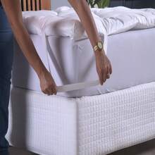 Pillow Top Extra Macio Para Colchão Solteito 0,90 Largura por 1,88 Comprimento Várias Cores - Branco - Visão 3