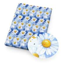 1 miếng vải hoa cúc xanh series elements kích thước 19.68x57 inch (50X145cm), làm từ 100% vải polyester, dùng cho chắp vá, may chăn, dự án thủ công DIY, làm quà tặng, làm túi, vỏ gối, may thủ công DIY cắt sẵn cho nhà cung cấp đồ chắp vá - mặc định - Xem 7