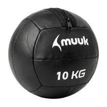 MUUK FITNESS Balón Medicinal de Entrenamiento Funcional 2kg/3kg/4kg/5kg/6kg/10kg | Pelota Wall Ball Profesional de PVC Reforzado con Superficie Antideslizante | Ideal para Crossfit, Fuerza, Resistencia, Abdominales, Sentadillas, Box y Home Gym - 10kg - Ver 12