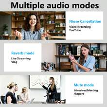 Wireless Lavalier Microphone Plug And Play Convenient To Carry Practical Available In Two Colors Used For Hosting Interviewing Live Broadcasting It Can Be Given To Friends Family Members Or Oneself Battery Compartment: 400mAh Microphone: 160mAh - View 8