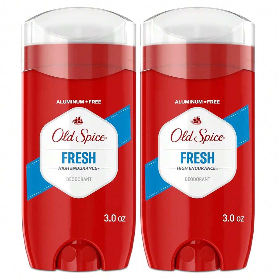 Old Spice Aluminum Free Deodorant For Men, High Endurance, 24/7 Lasting Freshness & Long Lasting Scent, 24/7 Advanced Sweat & Odor Protection, Fresh Scent, 3.0 Oz (Pack Of 2) - Fresh - 查看 1