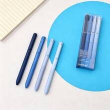 Matcha Series Neutral Pen Fresh Set | 0.5mm Bullet Tip Smooth Ink Flow Without Smudging | Transparent Vertical Box Packaging Exquisite And Visible, Four Color Pen Body Options Available, Suitable For Classroom Notes, Office Writing And Daily Journaling | Stationery, Practical And Aesthetic For Learning And Office - A - View 15