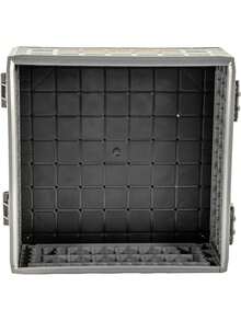 ShortStak Upgrade Kit BlackPak Pro 13x 13 - Battleship Stackable Kayak Crate Add-On With GridLoc Panels, Hinges Latches Not Standalone Made In USA - Battleship Grey - View 3