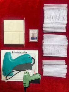 1 Set Of 2006 Pcs Clothing Price Tag Kit, Includes 1 Clothing Price Tag Connector, 5 Steel Needles, 500 Clothing Tags And 1500 Plastic Fasteners - Green Set - View 10