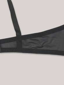 Women's Sexy Sheer Underwire Shaping Bra - Black - View 3