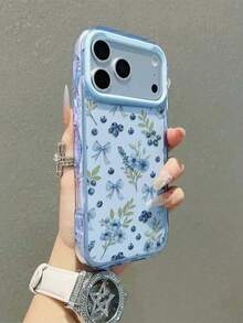 1 Fashionable Phone Case Does Not Include A Lanyard Or Stand, Petal Blue! Fresh Floral Transparent Blue Shell, High Transparency TPU, Light Blue Floral Bow Tie Phone Case Compatible With IPhone 16 15 14 13 12 Professional Max 11, Korean Cute Shockproof Phone Case, Light Blue Wave Embroidered Frame, Healing Light Blue Floral Case, Soft Girl Feeling Protective Phone Case Compatible With IPhone 17/17 Pro/17 Professional Max/17 Air Holiday Gift, Compatible With IPhone 17 Professional Max, Compatible With IPhone 13, Compatible With IPhone 15, Compatible With IPhone 16 Phone Case, Lightweight & Slim Floral Transparent Shell - 藍色5 - 查看 1