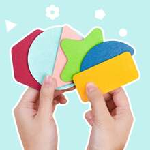 1 Set de Juguete de Apilamiento y Emparejamiento de Formas Geométricas Coloridas, Juguete Educativo de Madera para el Desarrollo Cognitivo de Color & Forma para Bebés, Juguete de Aprendizaje STEM para Niños, Juego de Desafío Interactivo Padre-Hijo, Ayuda de Enseñanza de Iluminación para Jardín de Infantes - Multicolor - Ver 8