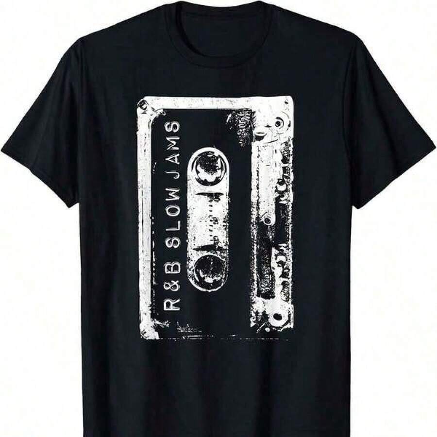 Free Shippingsummer Clothesmother GiftsRnB Vintage Concert T-Shirtgoing Out Outfitscasual Women Outfits, Top For Womanlocal Warehouse Items Women's Clothes  Men's T Shirts Fashion Y2K All Match Retro Singer Printed Oversized Unisex Short Sleeve Concert Tee - Black - View 1