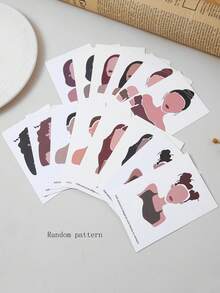 10/20/40/60/80/100pcs Jewelry Display Card For Packaging Earrings, Necklaces, Random Patterns - White - View 10