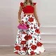 Estampado floral rojo